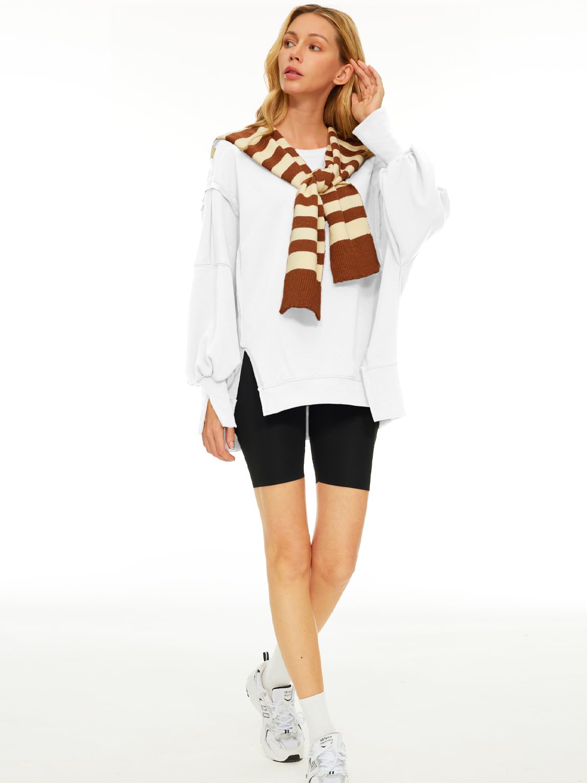 Womens Oversized Sweatshirts Hoodies Crewneck Shirts Fall Outfits