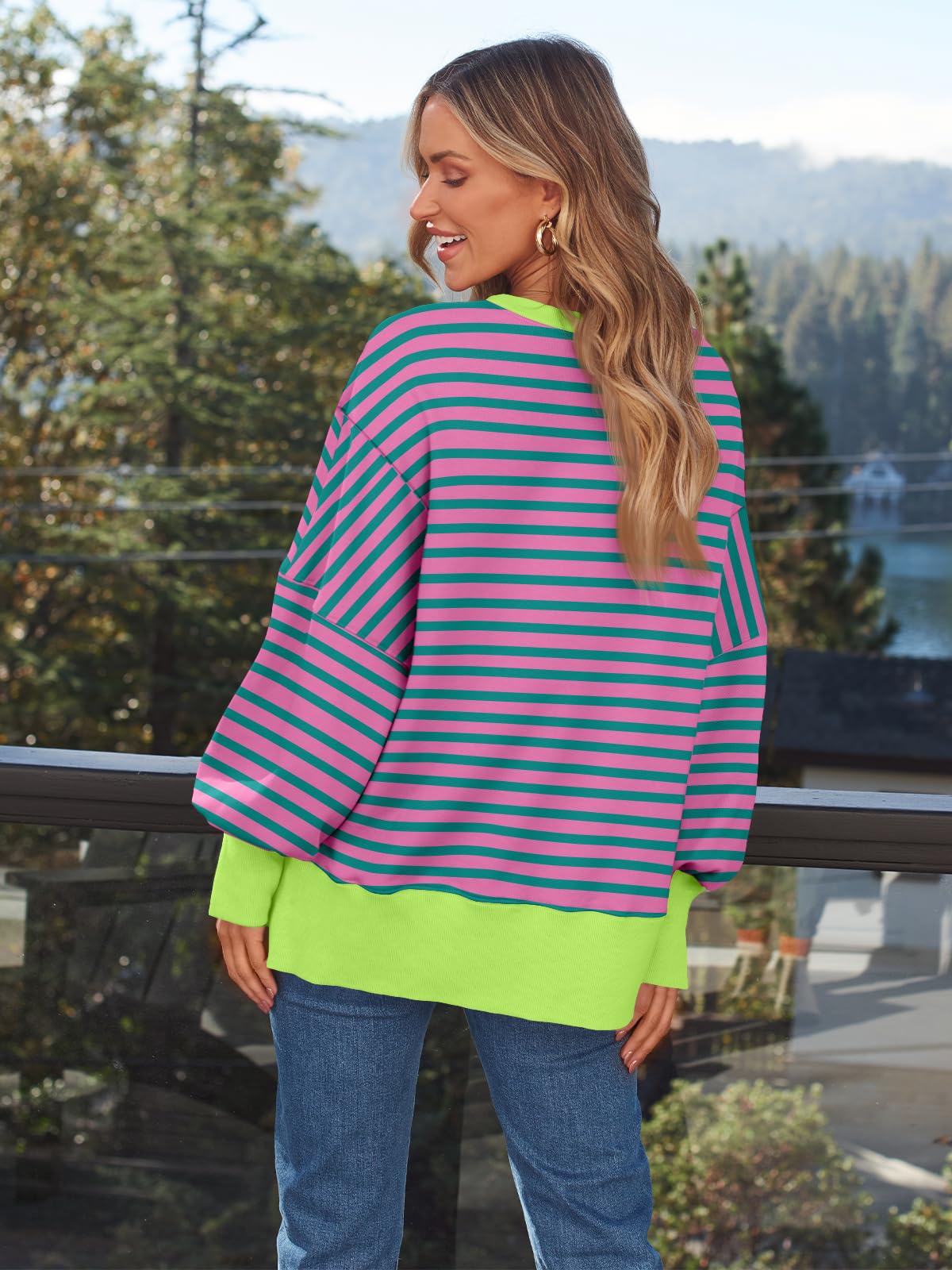 Womens Oversized Sweatshirts Hoodies Crewneck Shirts Fall Outfits