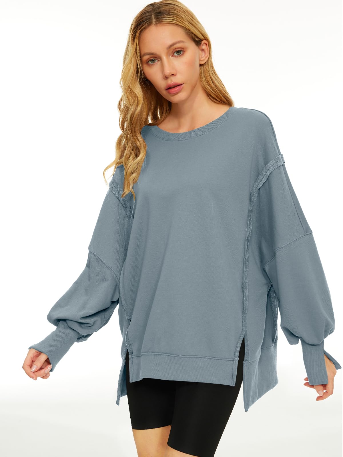 Womens Oversized Sweatshirts Hoodies Crewneck Shirts Fall Outfits