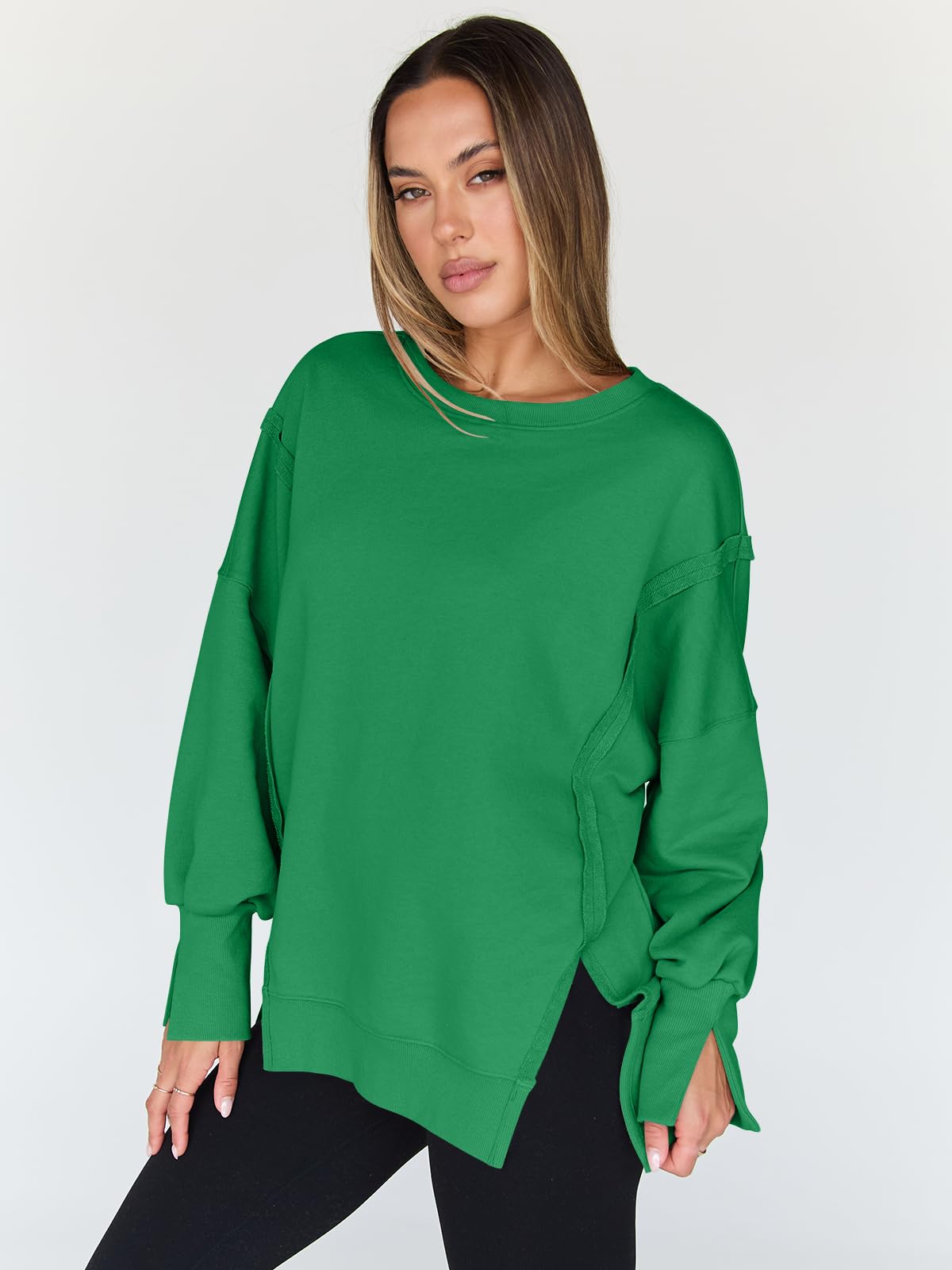 Womens Oversized Sweatshirts Hoodies Crewneck Shirts Fall Outfits