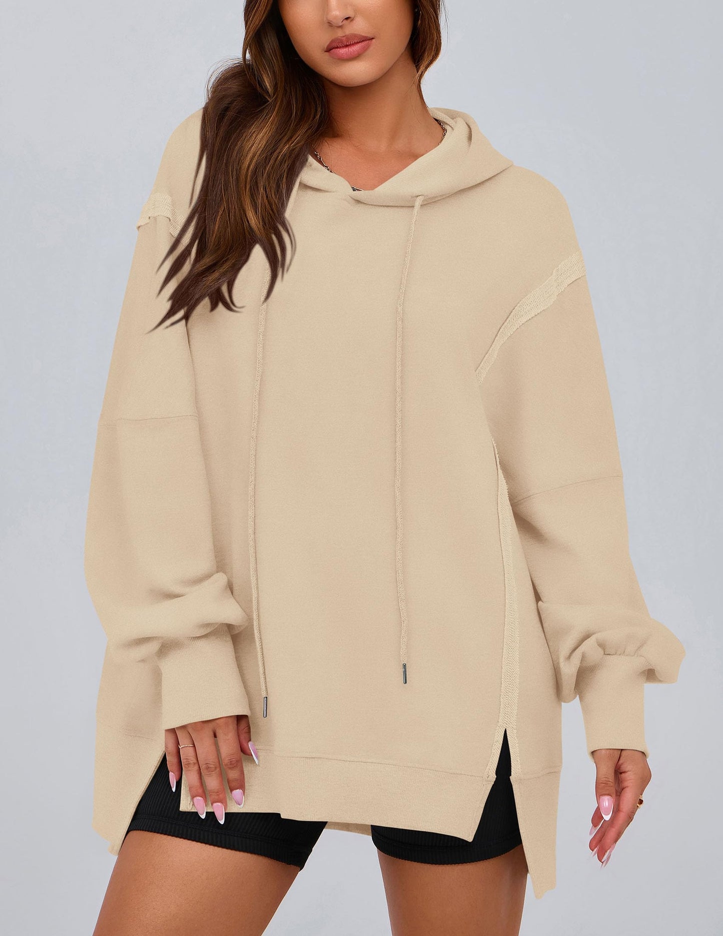 Womens Oversized Hoodie 2025 Spring Sweatshirt Long Sleeve
