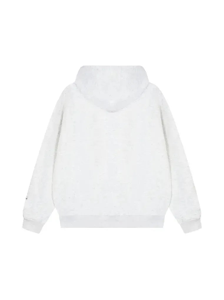 Girl's Color Contrast Printed Letter Hoodie