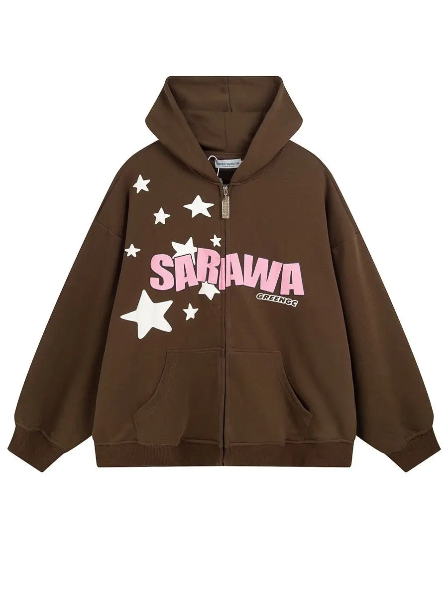 High Street Letter Star Thermal Hoodie