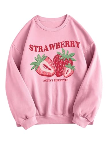 Women's Letter Graphic Print Long Sleeve Sweatshirt Pullover Tops