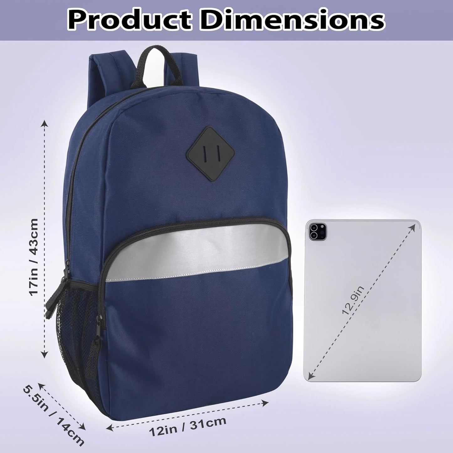 Kids Reflective Backpack Wholesale 24 Pack Backpacks