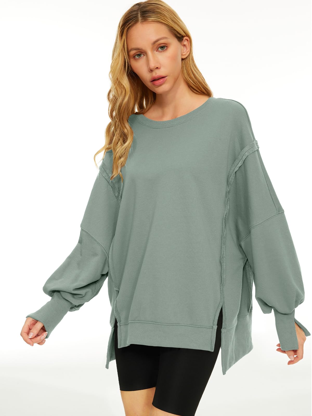 Womens Oversized Sweatshirts Hoodies Crewneck Shirts Fall Outfits