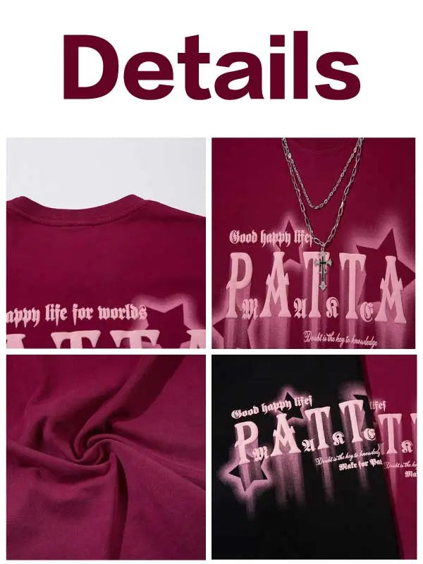 Men's Washed Vintage Graphic Tee With Necklace
