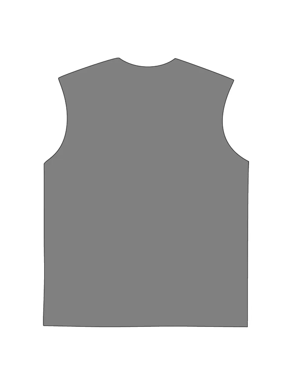 230g Cotton NYC Printed Wash Old Sleeveless T-shirt