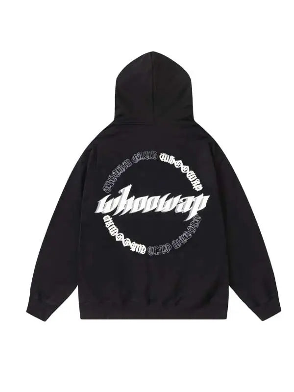 Girl's Letter Graphic Zip Up Hoodie