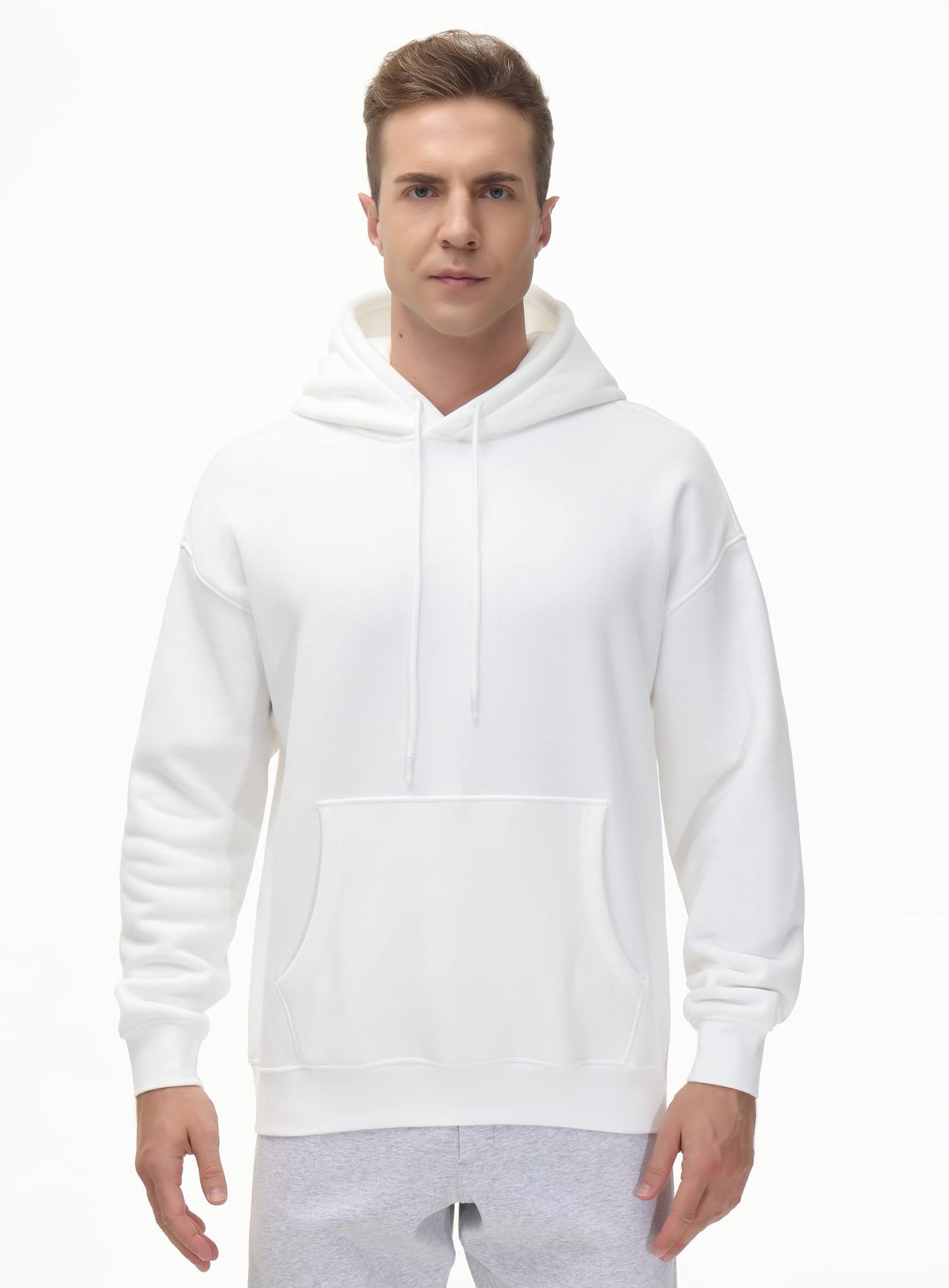 Men's Fleece Pullover Hoodie Loose Fit Ultra Soft