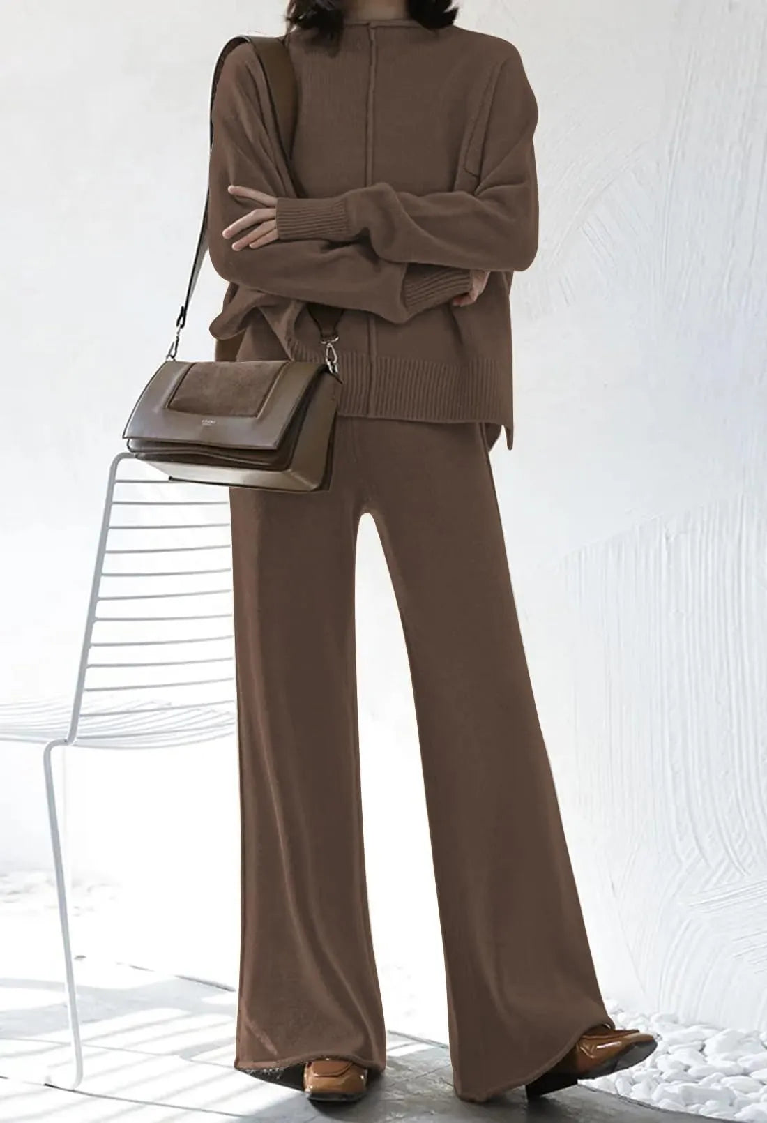 Womens 2 Piece Outfit Set Long Sleeve