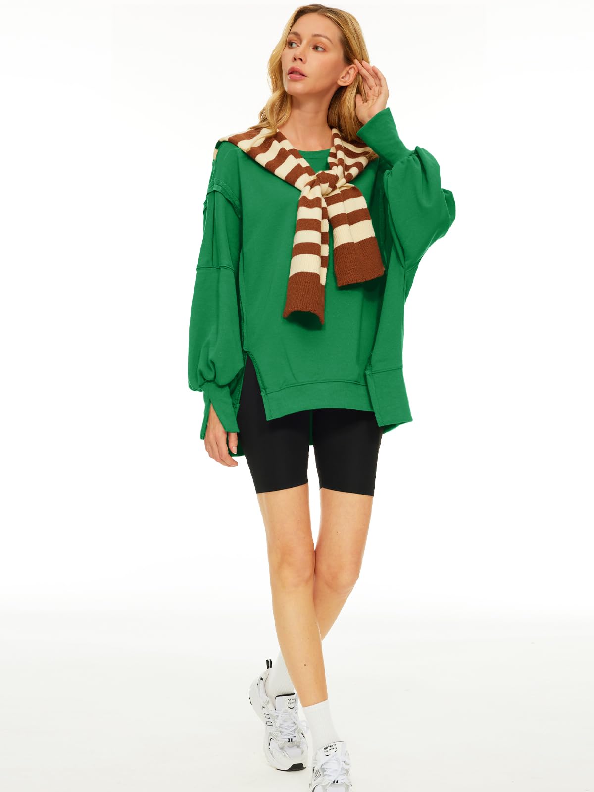 Womens Oversized Sweatshirts Hoodies Crewneck Shirts Fall Outfits