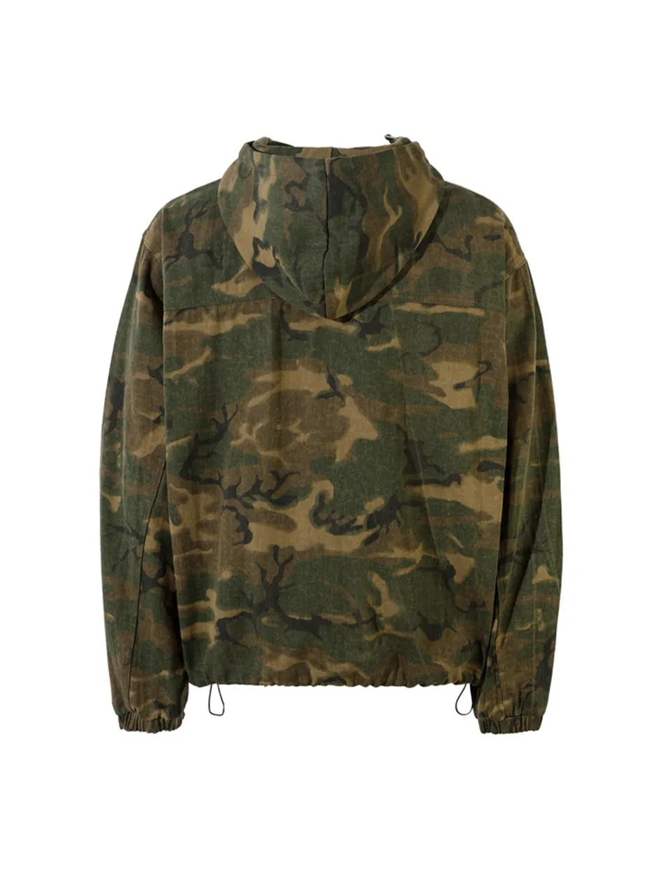 High Street Camo Hooded Jacket for Men
