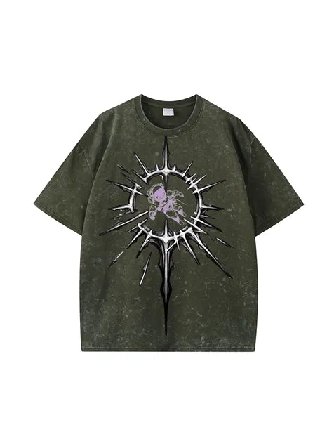 270g Cotton Astronaut Interstellar Wash Old T-shirt