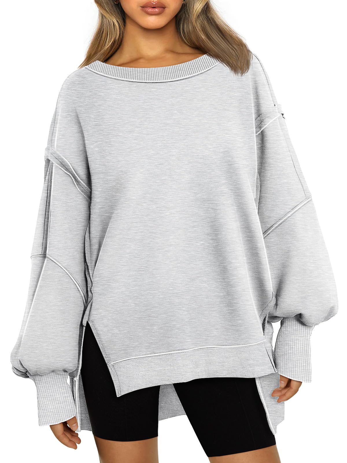 Womens Oversized Sweatshirts Hoodies Crewneck Shirts Fall Outfits