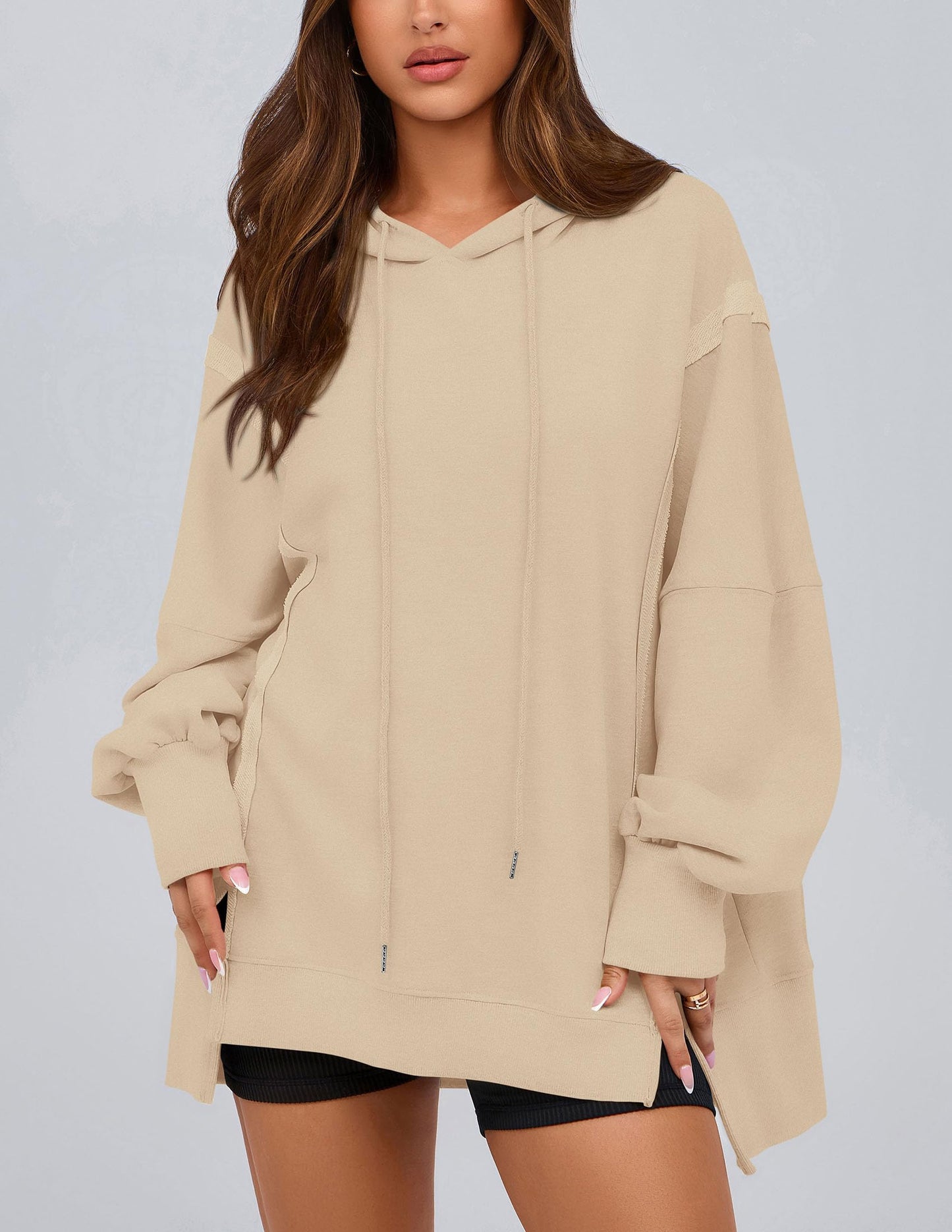 Womens Oversized Hoodie 2025 Spring Sweatshirt Long Sleeve