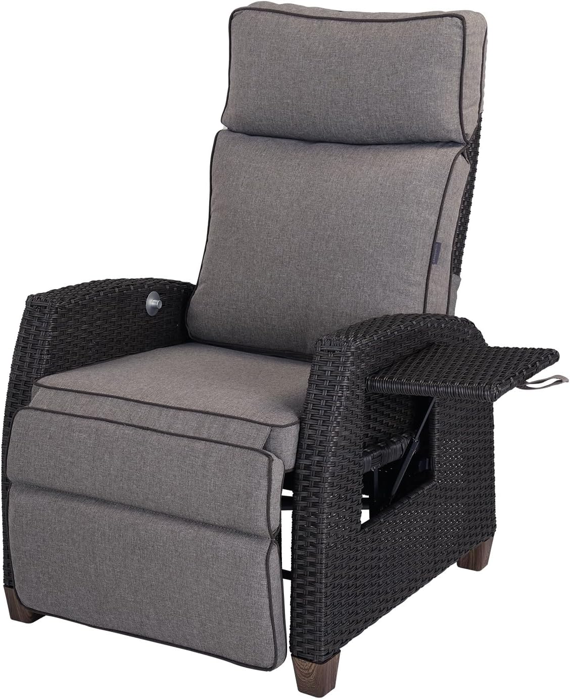 Outdoor Recliner Chair Patio 150° Lay Flat Recliner