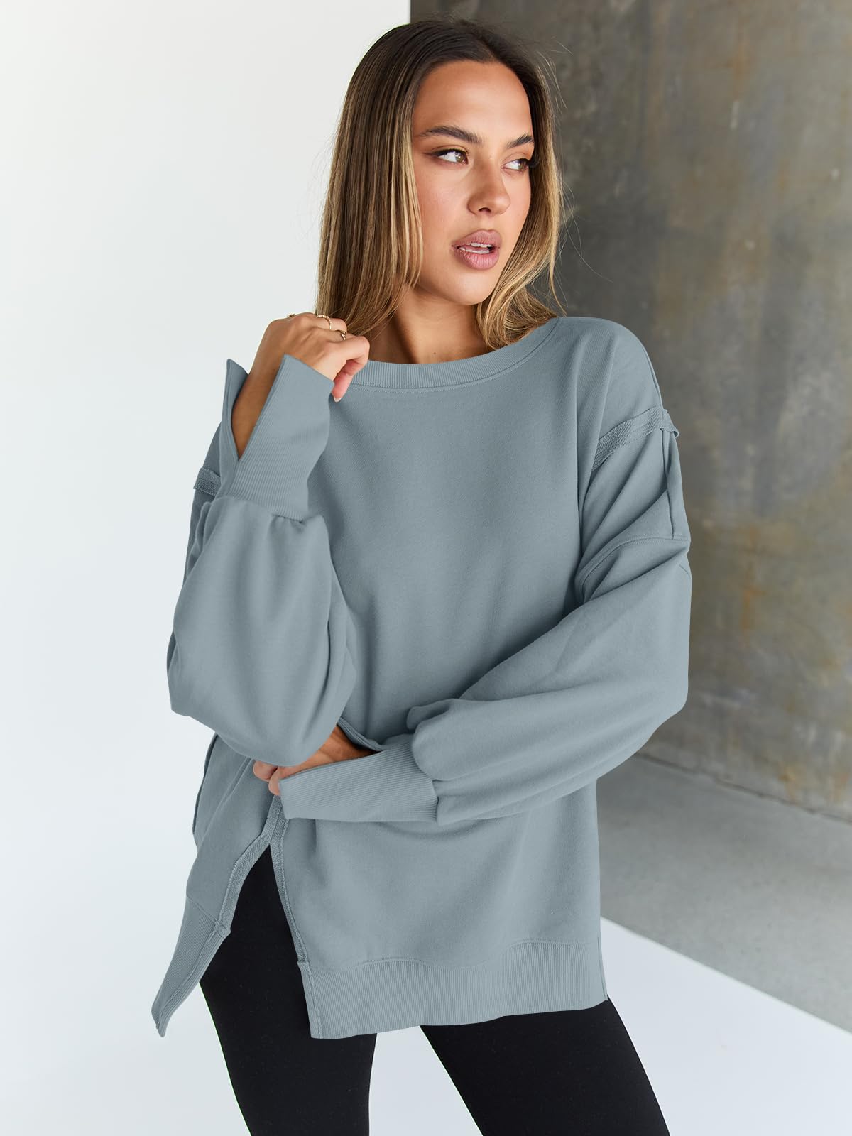 Womens Oversized Sweatshirts Hoodies Crewneck Shirts Fall Outfits