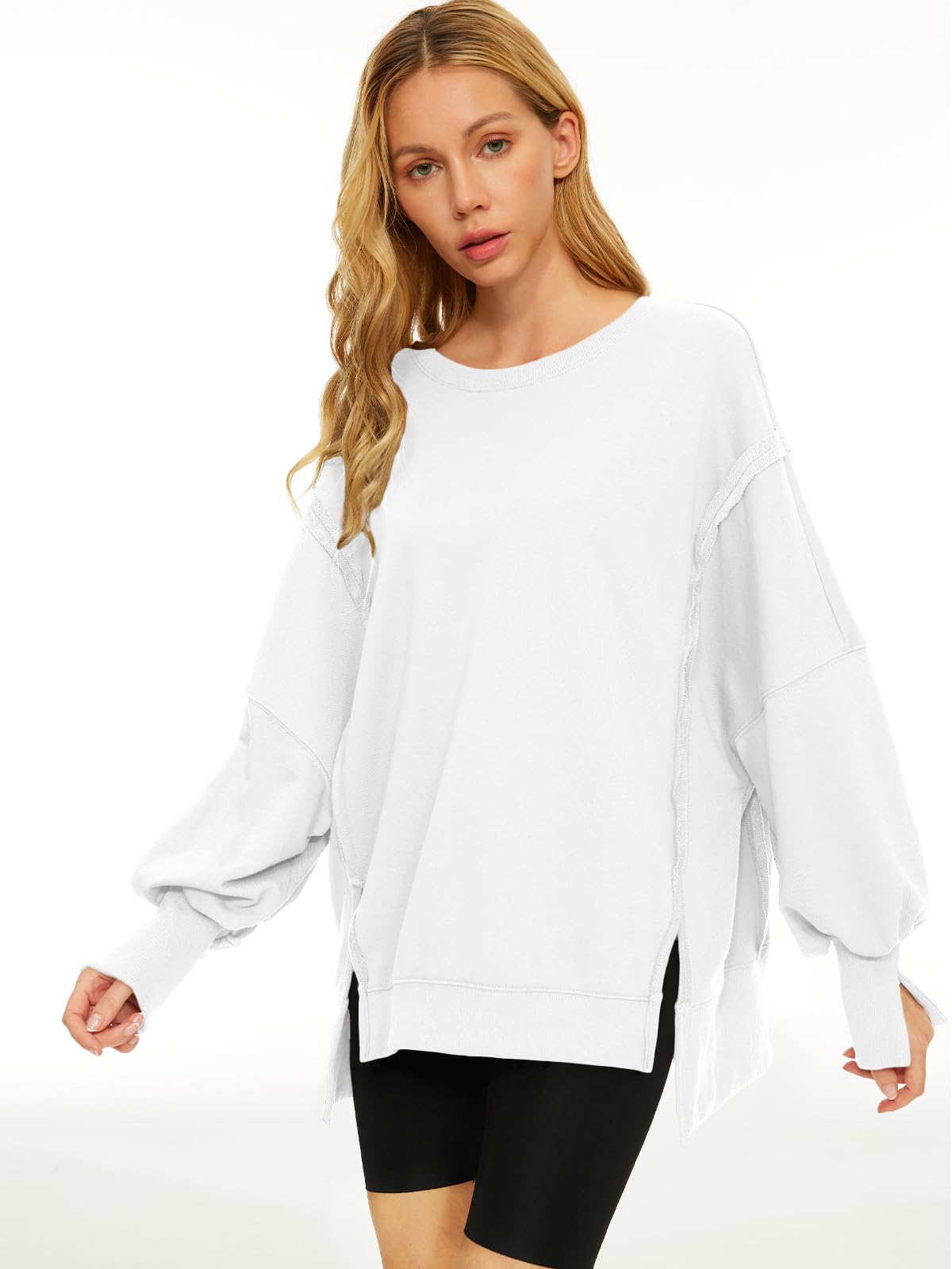 Womens Oversized Sweatshirts Hoodies Crewneck Shirts Fall Outfits