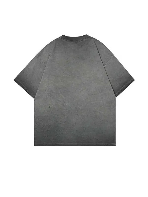 Women's Washed Vintage Letter Graphic Tee