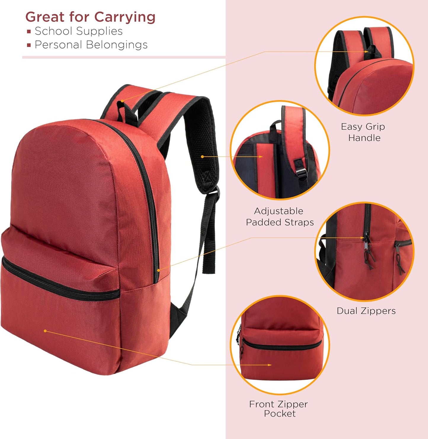 17" School Backpacks for Kids