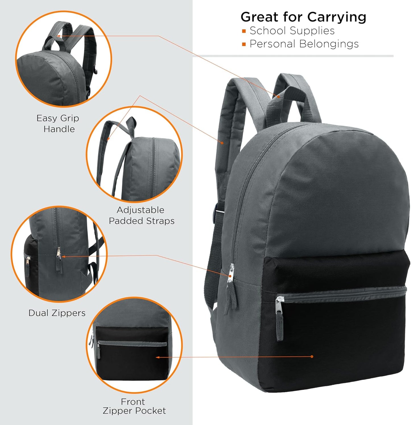 17" School Backpacks for Kids