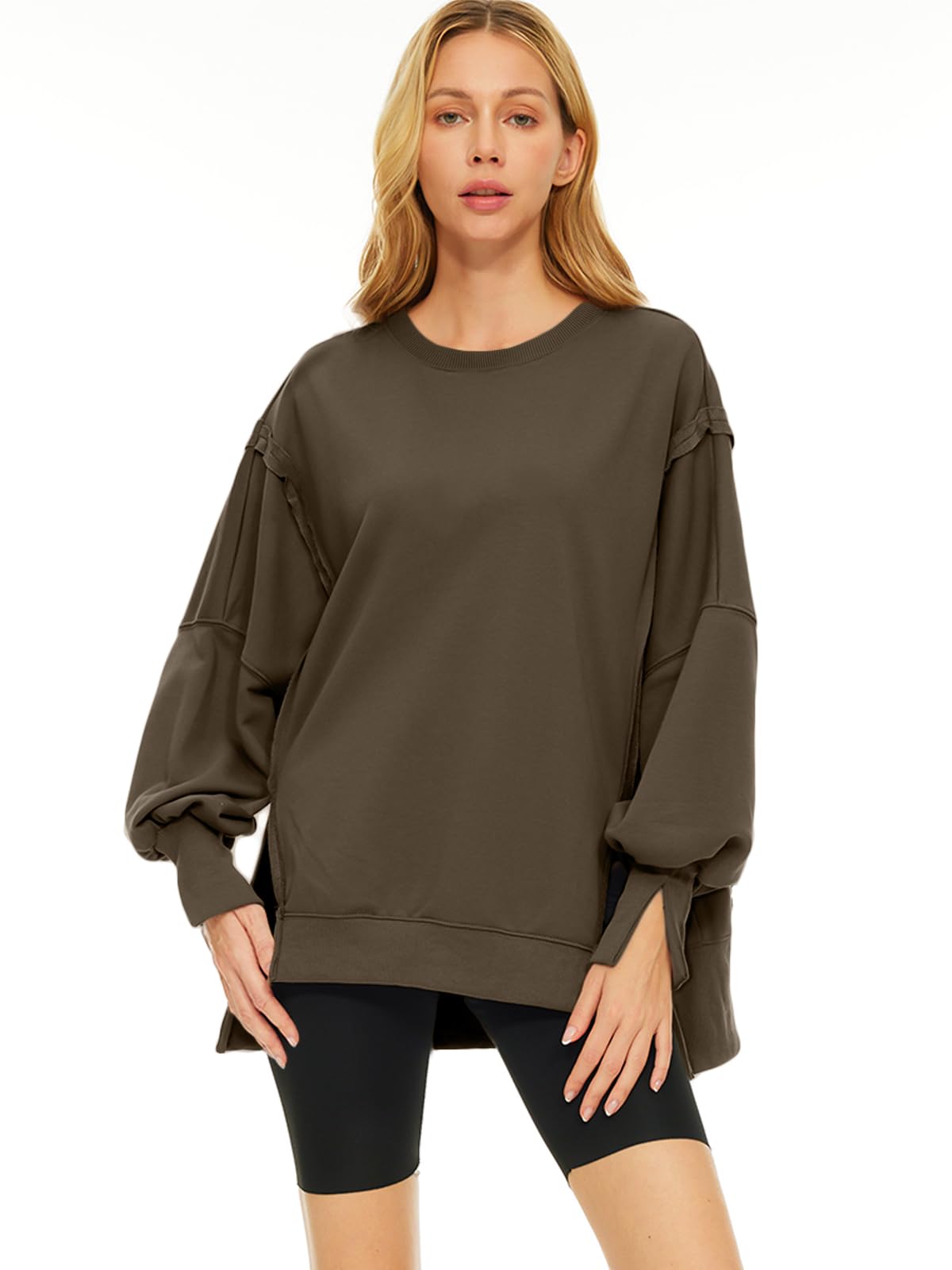 Womens Oversized Sweatshirts Hoodies Crewneck Shirts Fall Outfits