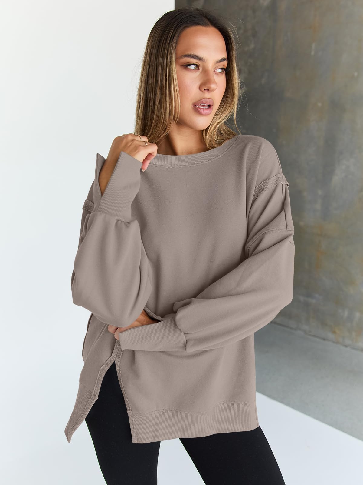 Womens Oversized Sweatshirts Hoodies Crewneck Shirts Fall Outfits