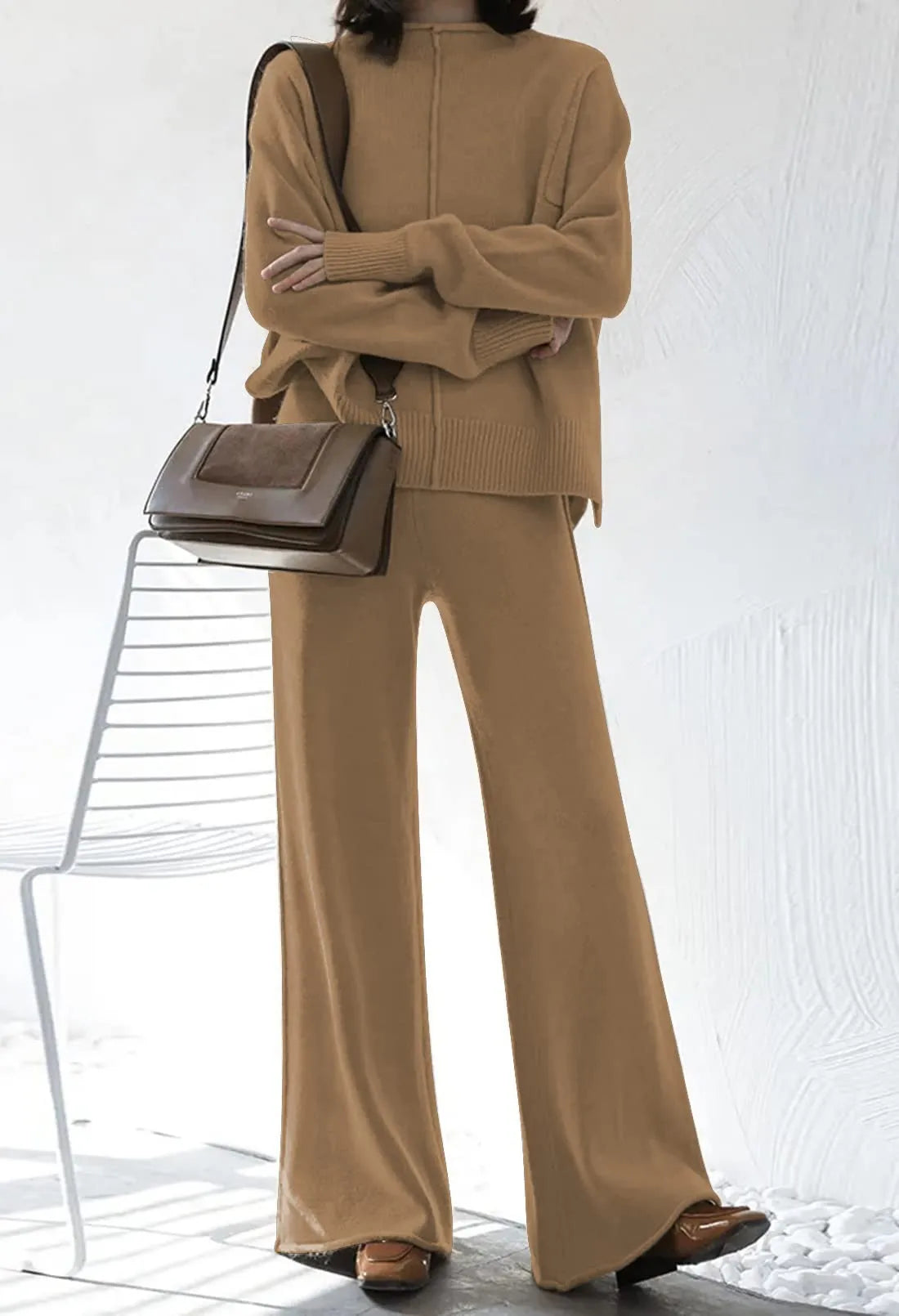 Womens 2 Piece Outfit Set Long Sleeve
