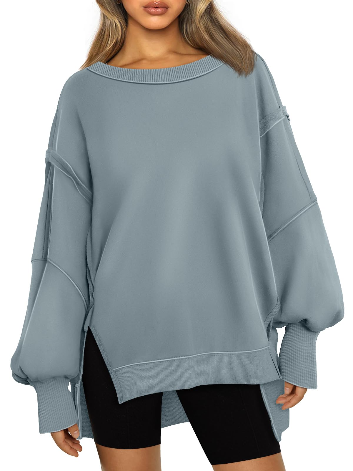 Womens Oversized Sweatshirts Hoodies Crewneck Shirts Fall Outfits
