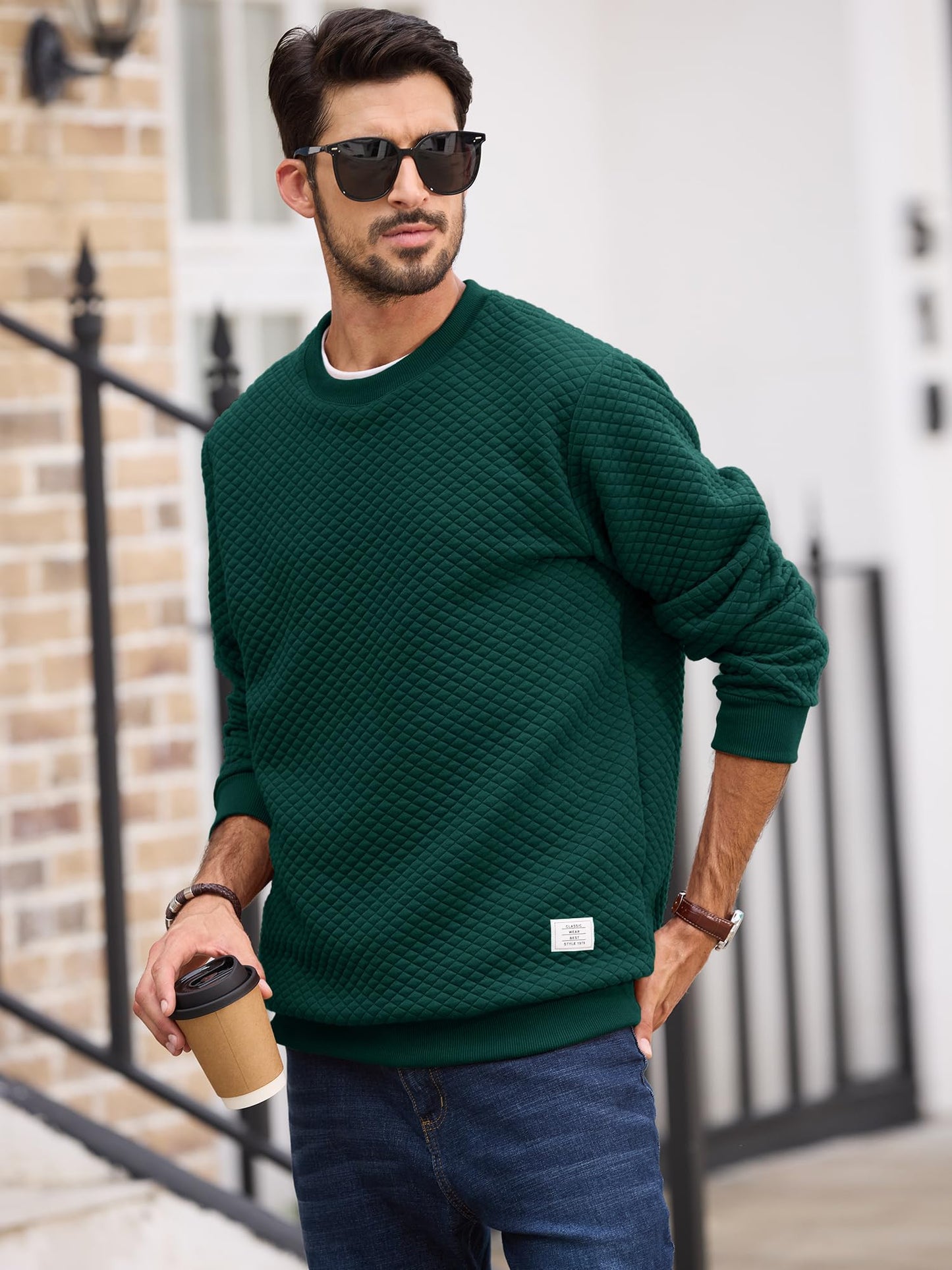Men's Crewneck Sweatshirts Solid