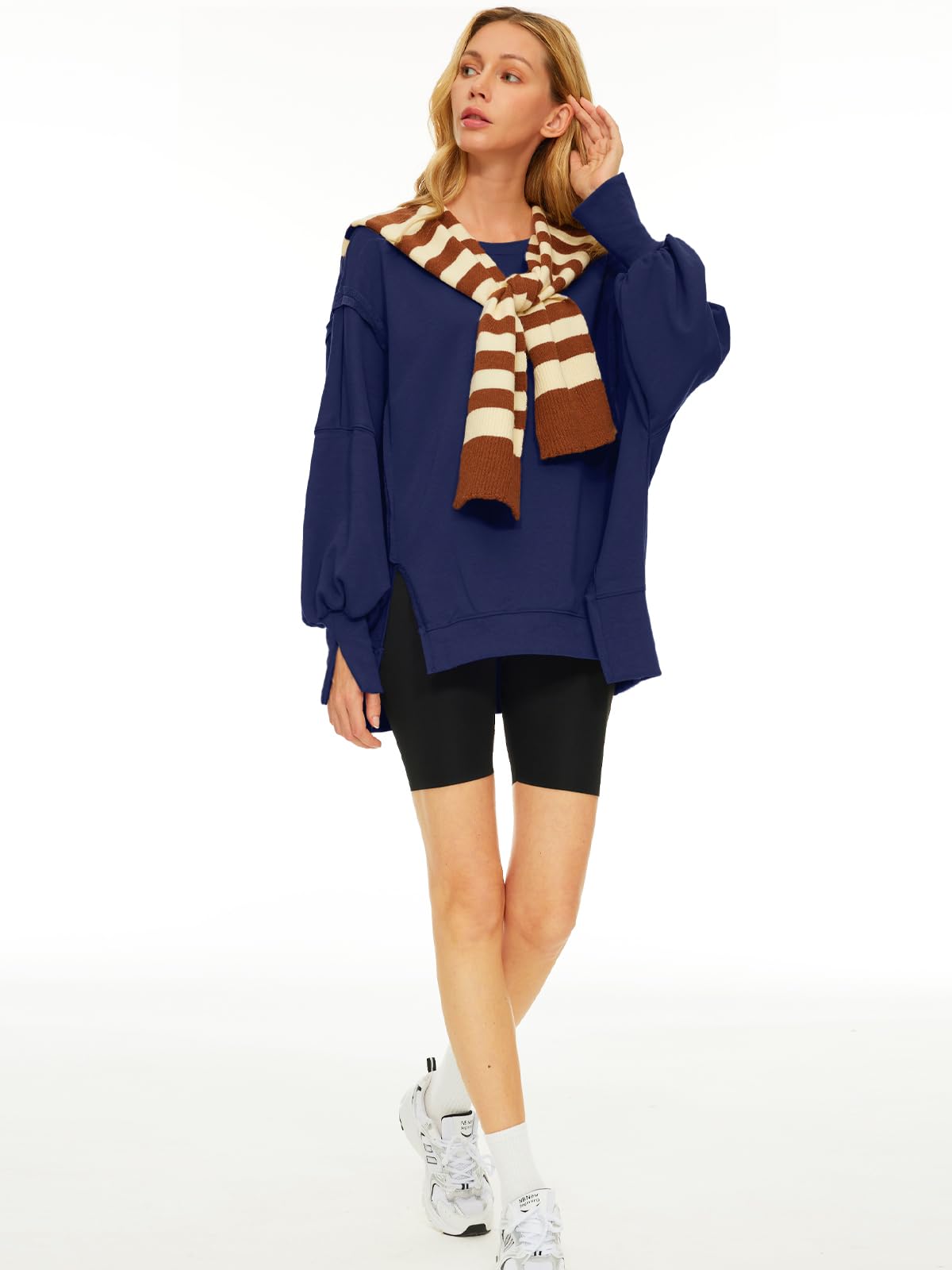 Womens Oversized Sweatshirts Hoodies Crewneck Shirts Fall Outfits