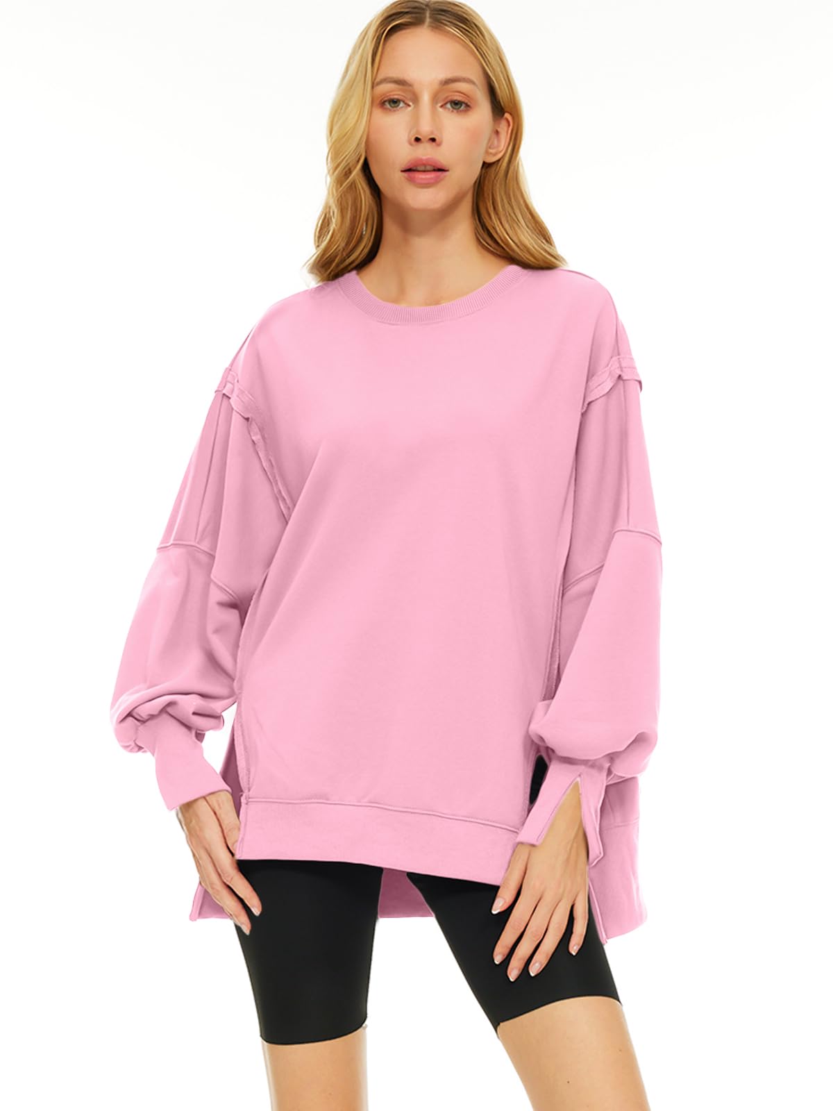 Womens Oversized Sweatshirts Hoodies Crewneck Shirts Fall Outfits