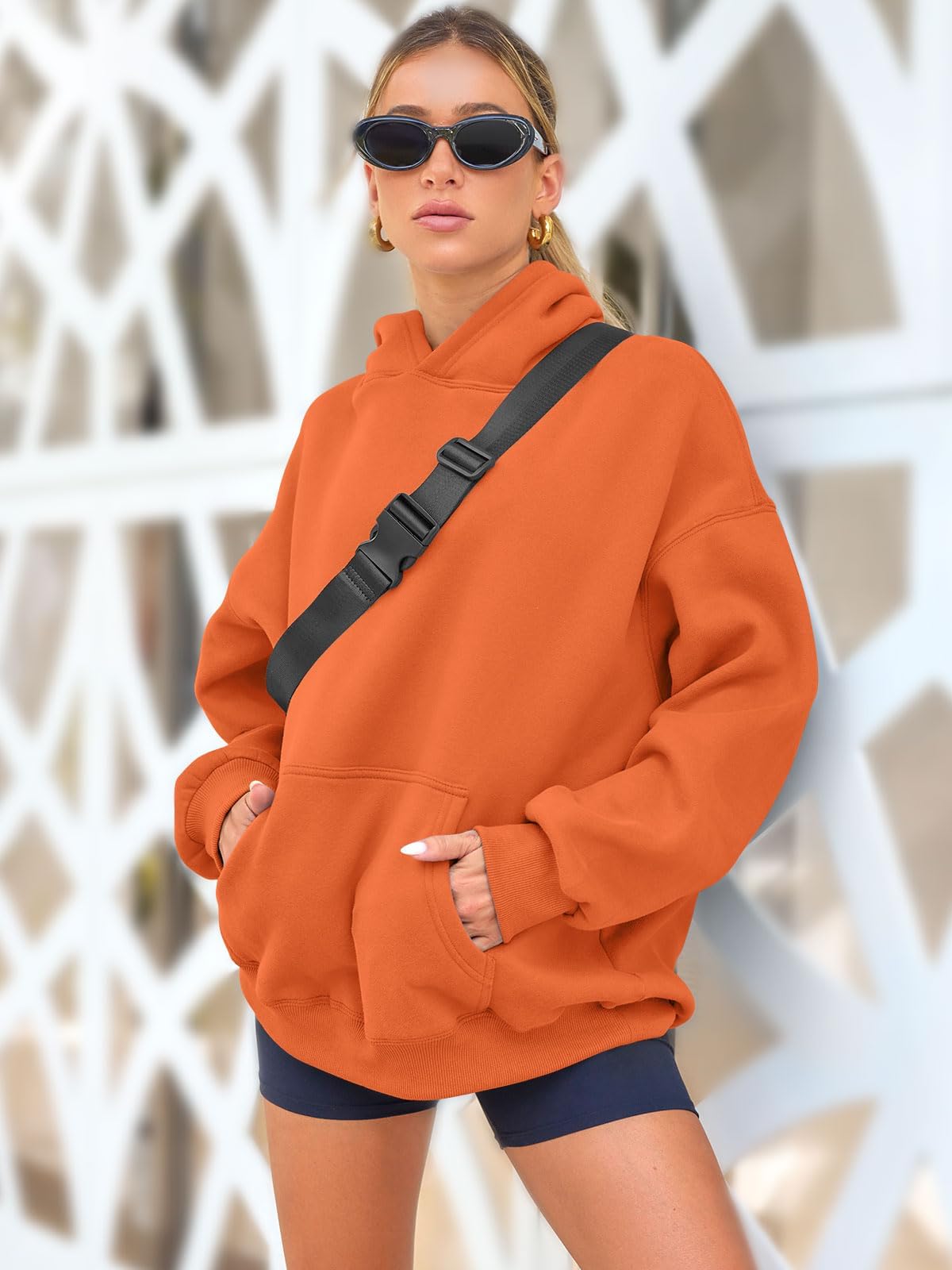 Womens Oversized Sweatshirts Fleece Hoodies Long Sleeve Shirts