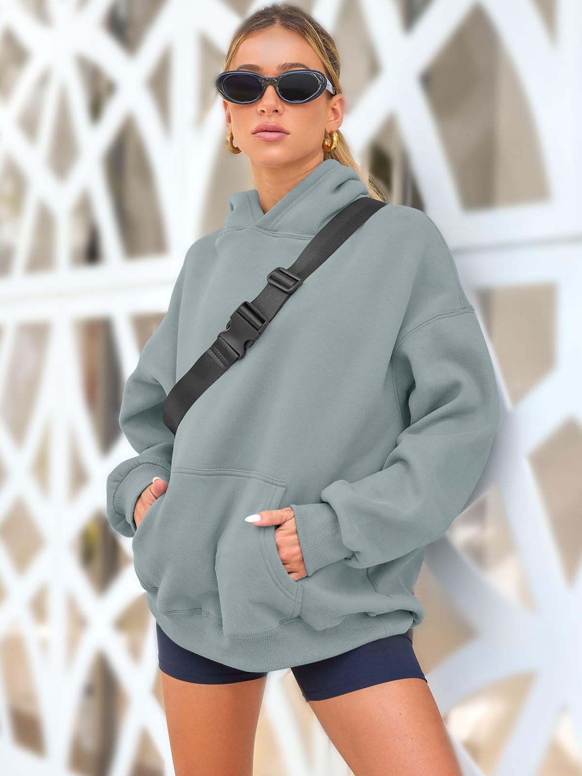 Womens Oversized Sweatshirts Fleece Hoodies Long Sleeve Shirts