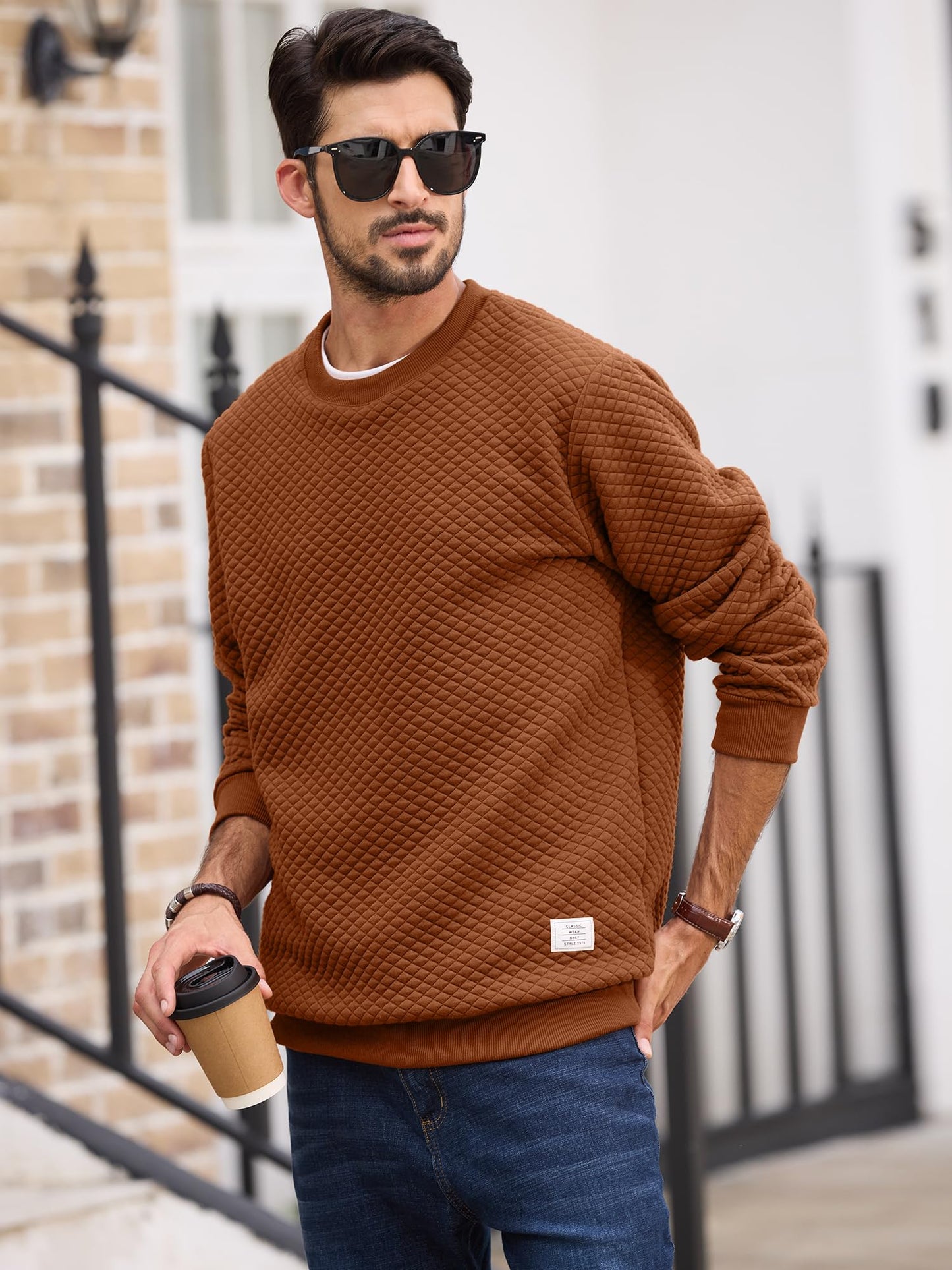 Men's Crewneck Sweatshirts Solid