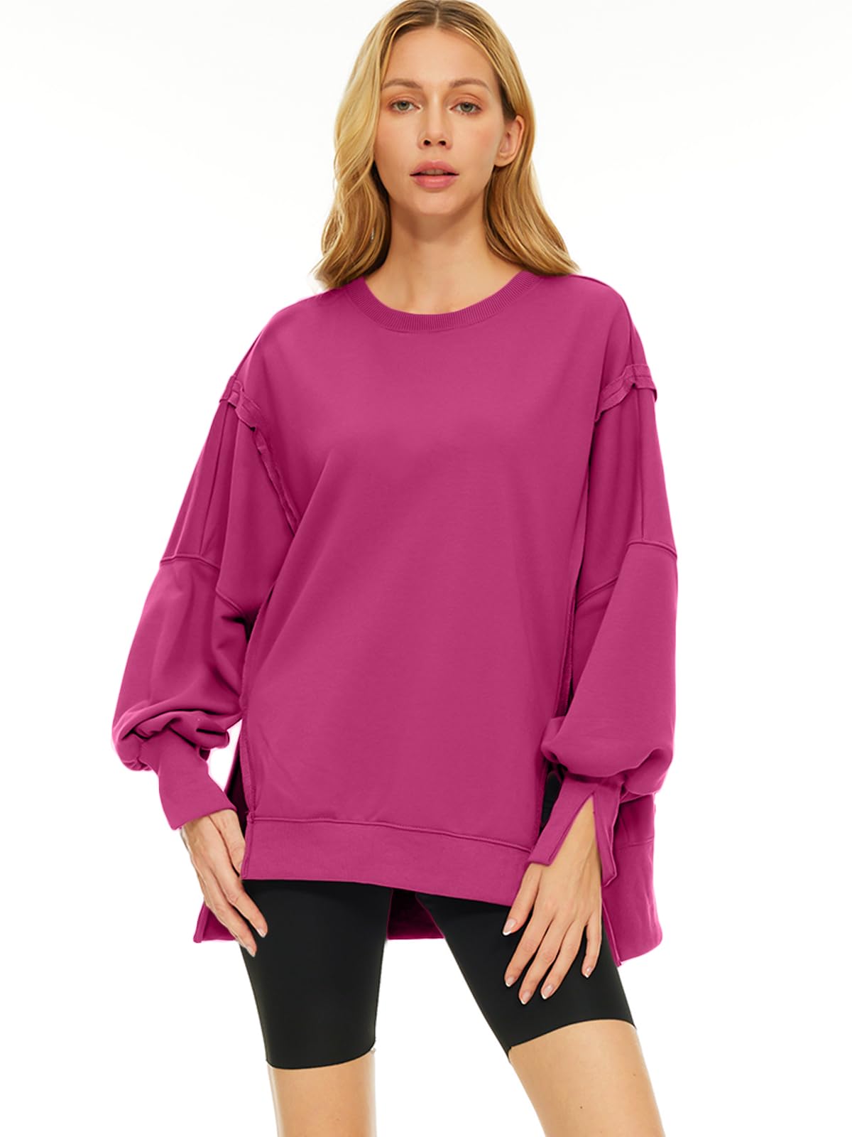 Womens Oversized Sweatshirts Hoodies Crewneck Shirts Fall Outfits