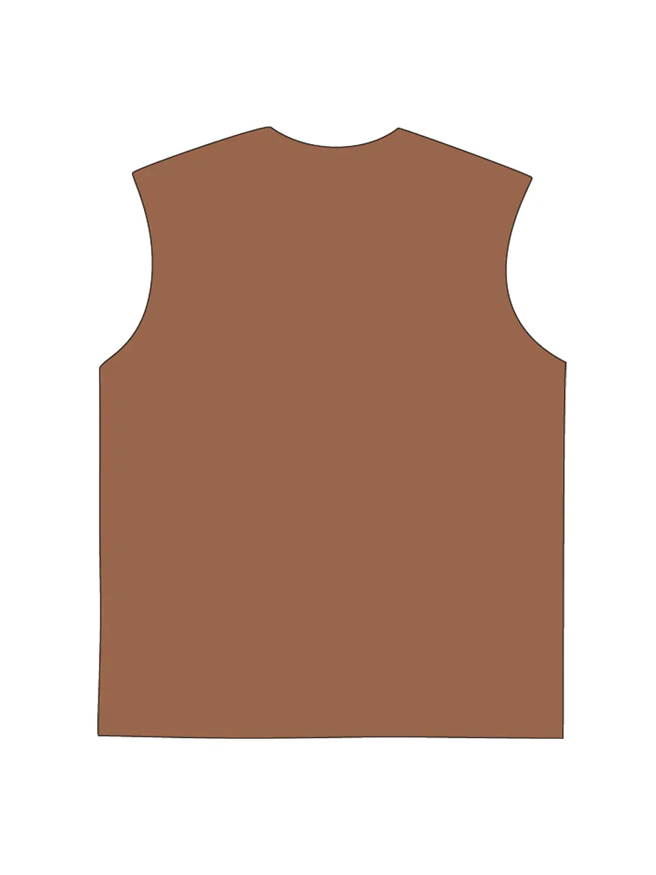 230g Cotton NYC Printed Wash Old Sleeveless T-shirt