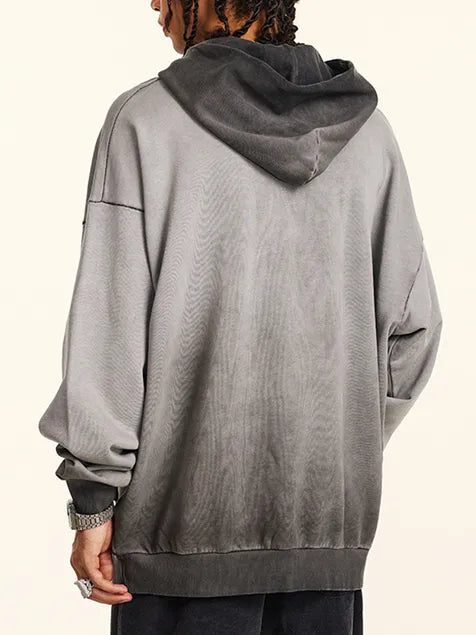380g Emoji Wash Old Cotton Hoodie