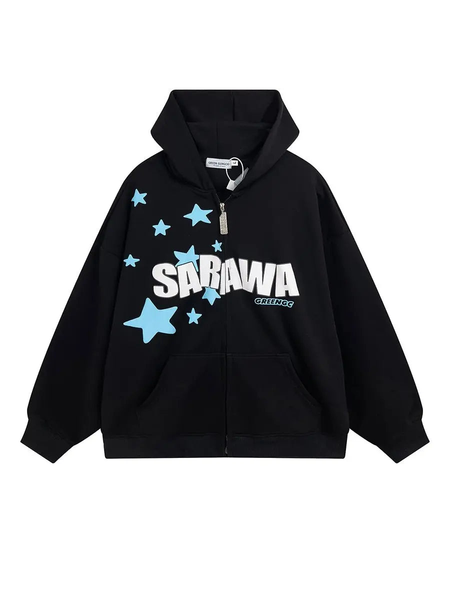 High Street Letter Star Thermal Hoodie