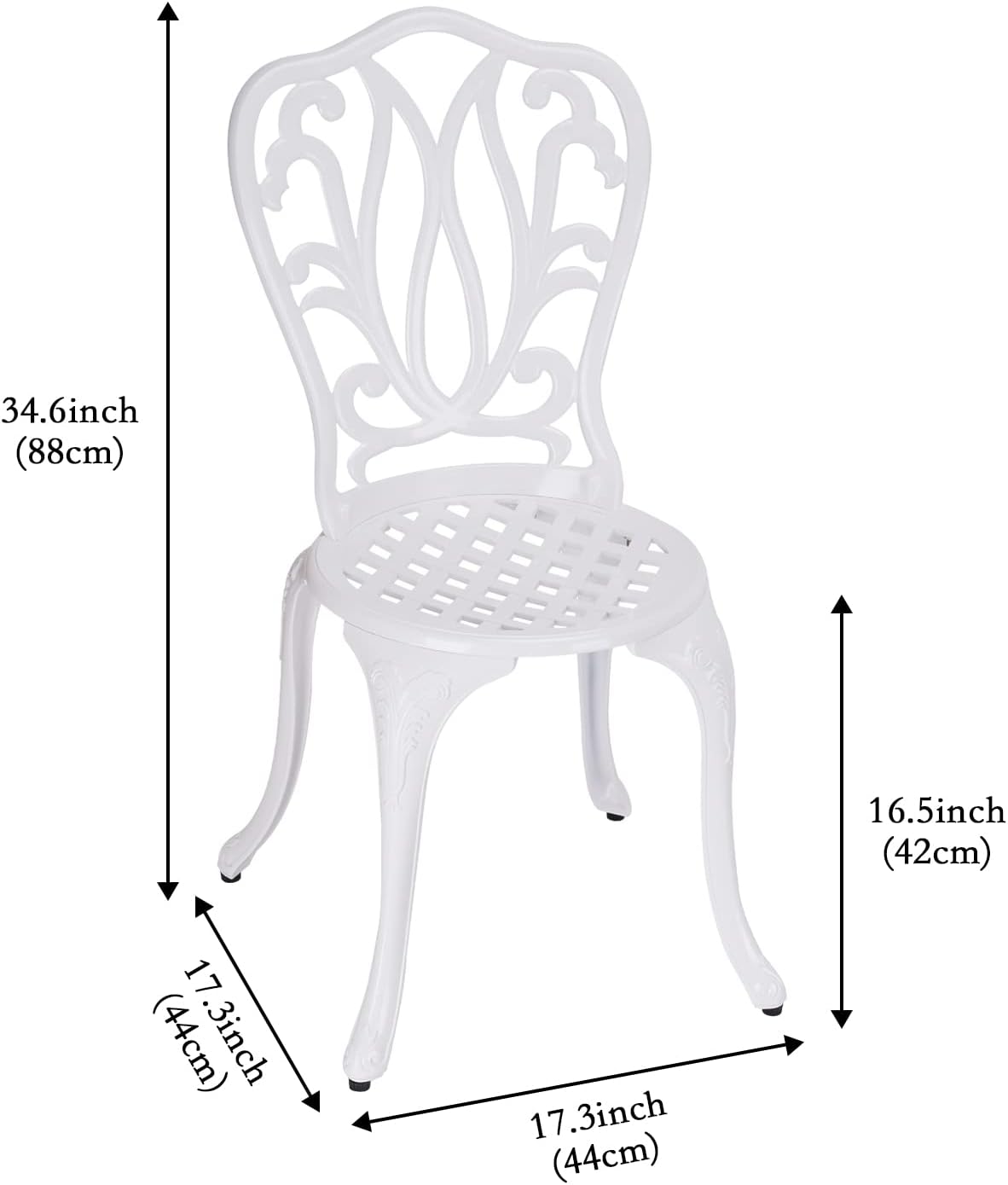 C/G 3 Piece Bistro Set Outdoor Patio Table