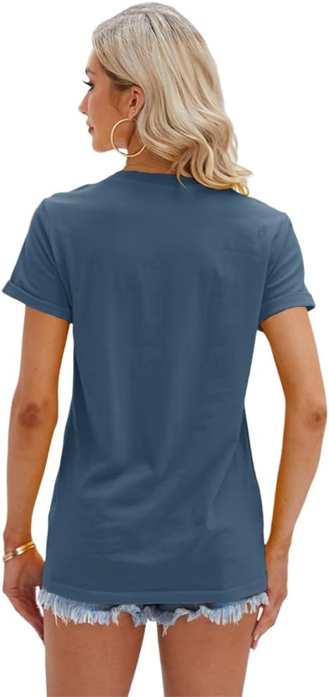 Women's T Shirts Short Sleeve Tees Sunflower Graphic Loose Summer Tops