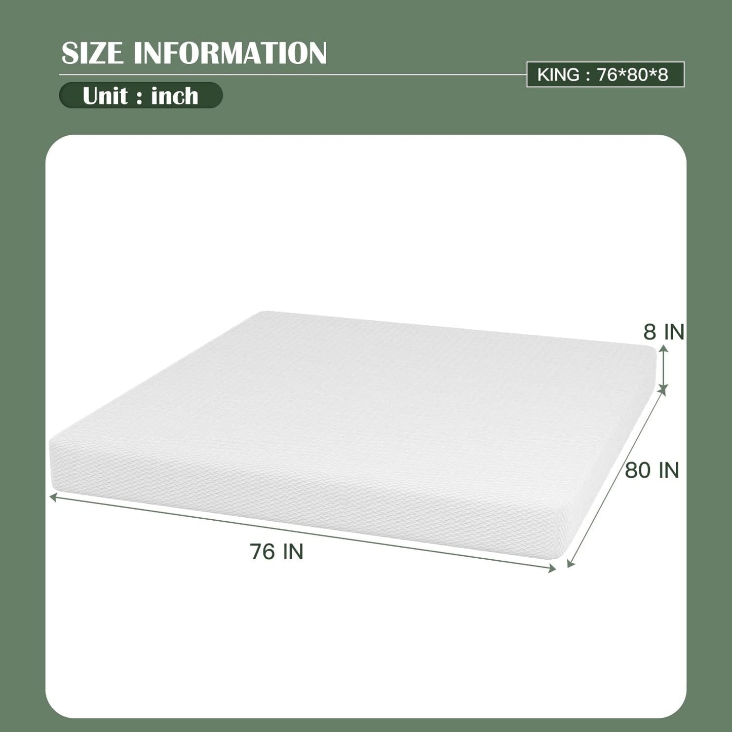 Twin 6 Inch Gel Memory Foam Mattress in a Box Medium Firm