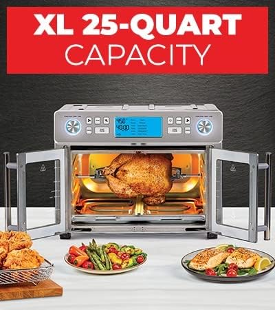 Emeril Dual Zone 360 Air Fryer Oven Combo with French Door