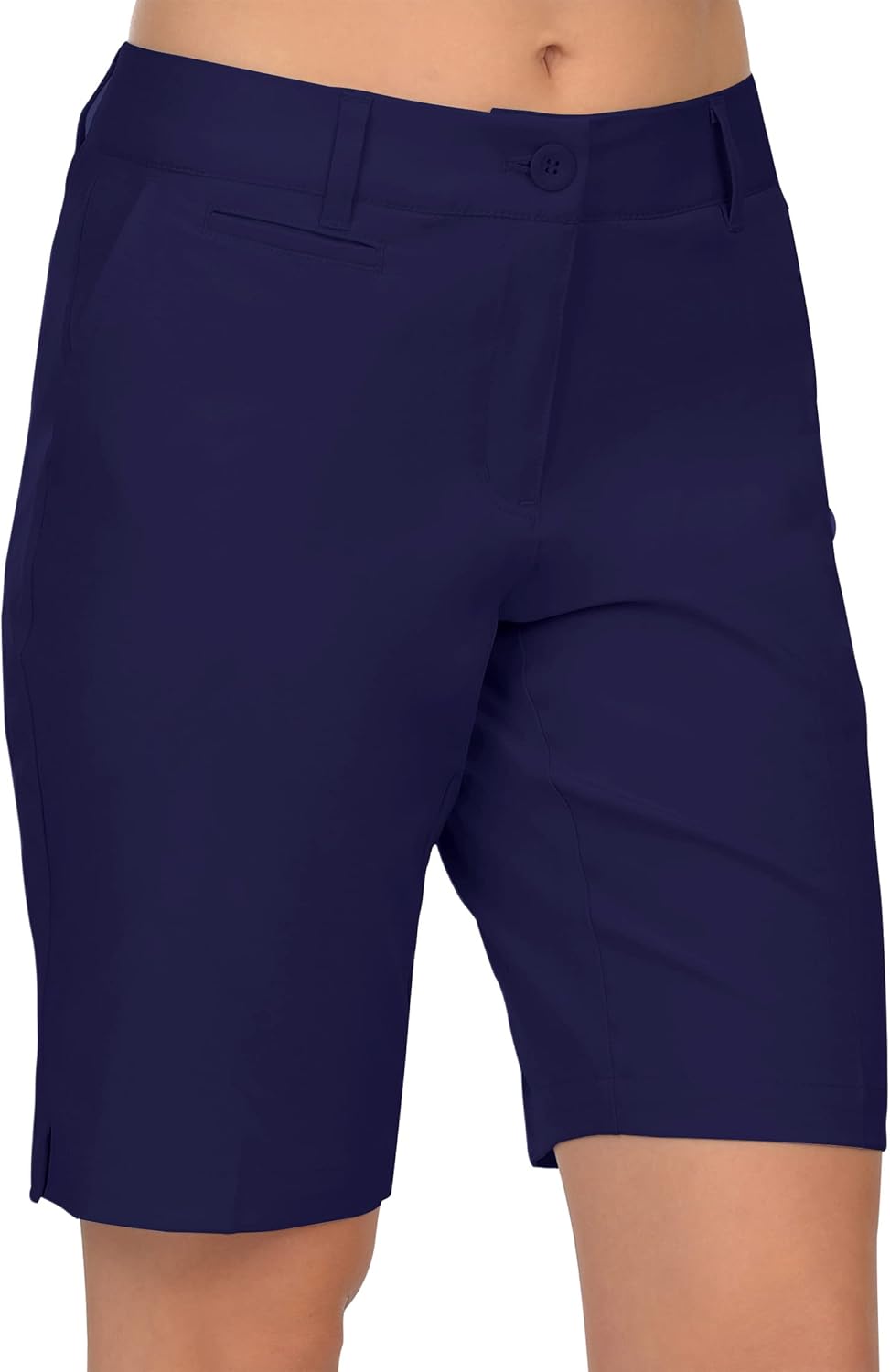 Womens Golf Shorts Lightweight Stretch Relaxed Fit Knee Length Ladies Bermuda Shorts
