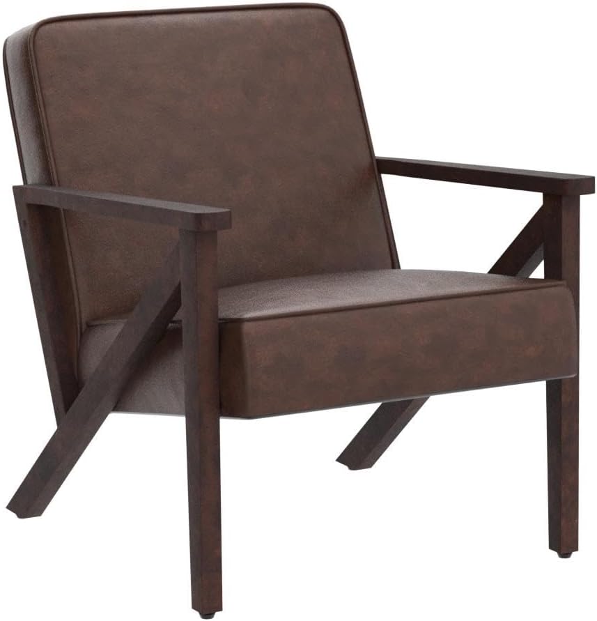 Yaheetech Accent Chair Armchair with Strong Wood Frame