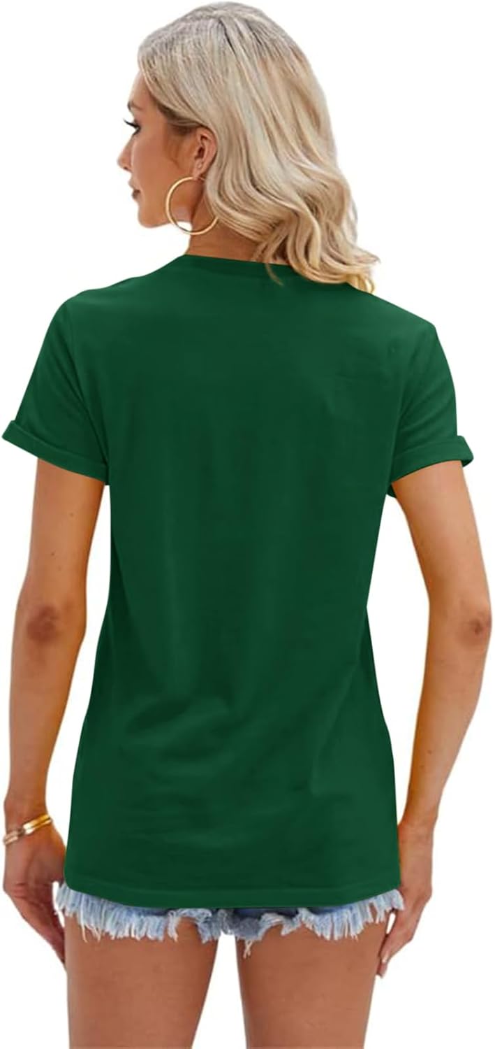 Women's T Shirts Short Sleeve Tees Sunflower Graphic Loose Summer Tops