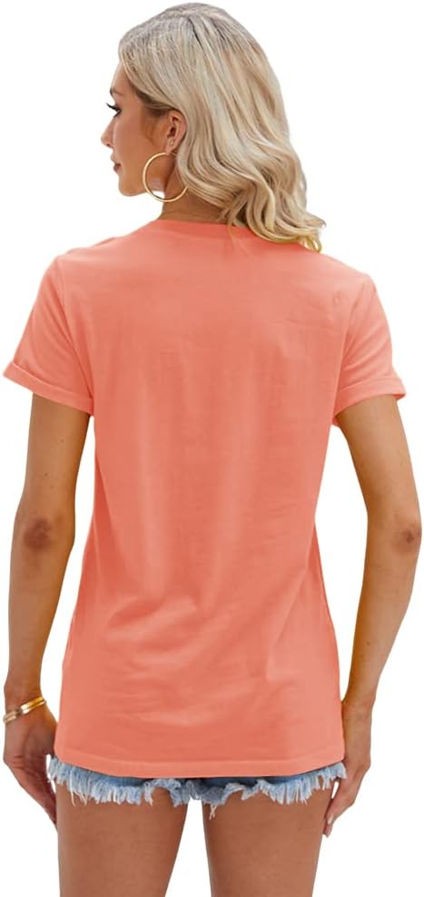 Women's T Shirts Short Sleeve Tees Sunflower Graphic Loose Summer Tops