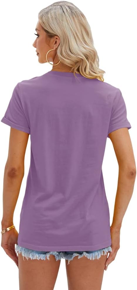 Women's T Shirts Short Sleeve Tees Sunflower Graphic Loose Summer Tops
