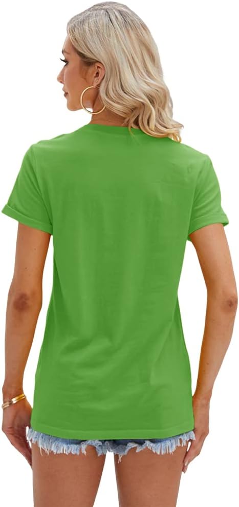 Women's T Shirts Short Sleeve Tees Sunflower Graphic Loose Summer Tops